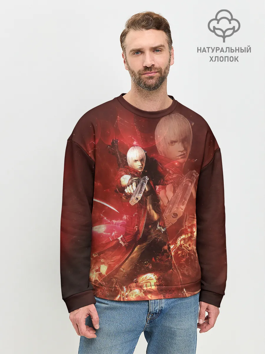 Мужской свитшот базовый / Молодой Данте
