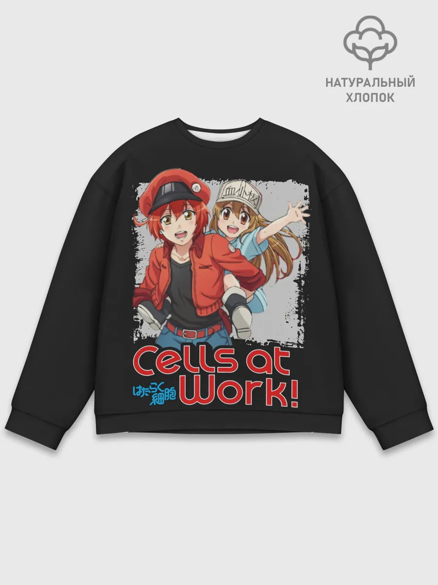 Мужской свитшот базовый / Эритроцит и тромбоцит