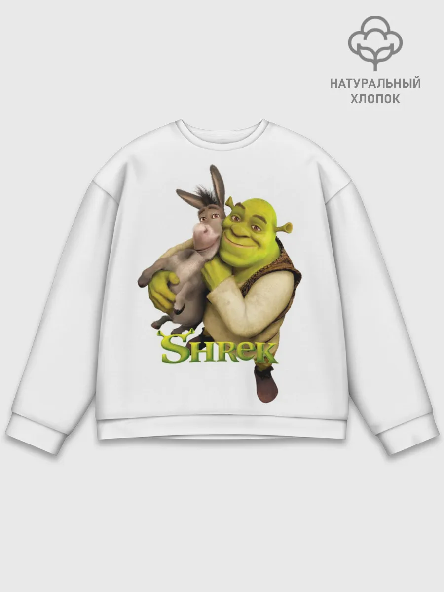 Мужской свитшот базовый / Шрек и Осел Мультфильм