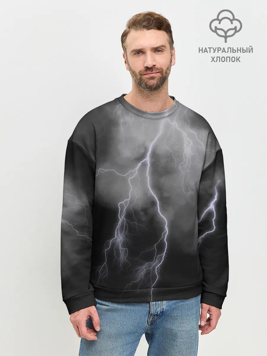 Мужской свитшот базовый / гроза