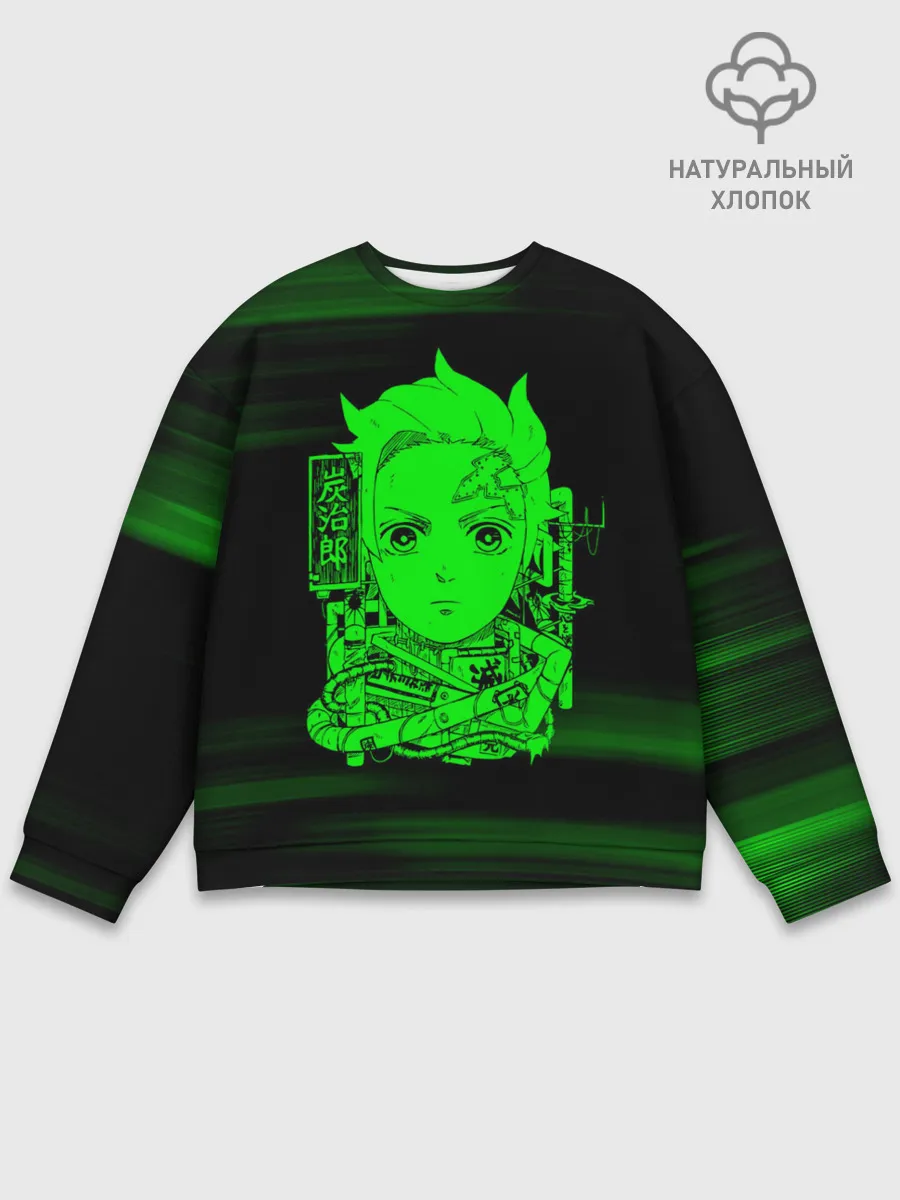 Мужской свитшот базовый / Танджиро Камадо Kimetsu no Yaiba