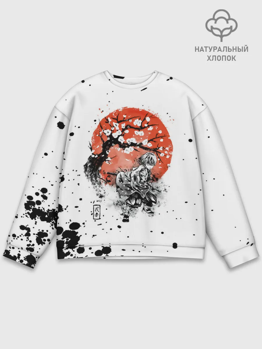 Мужской свитшот базовый / Зеницу Агацума Kimetsu no Yaiba