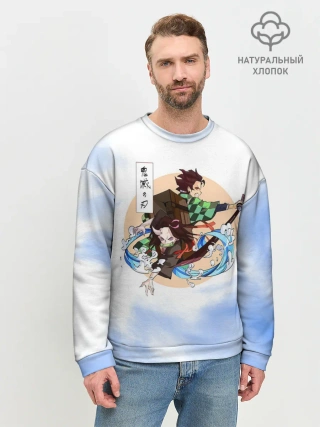Мужской свитшот базовый / Танджиро и Незуко Камадо