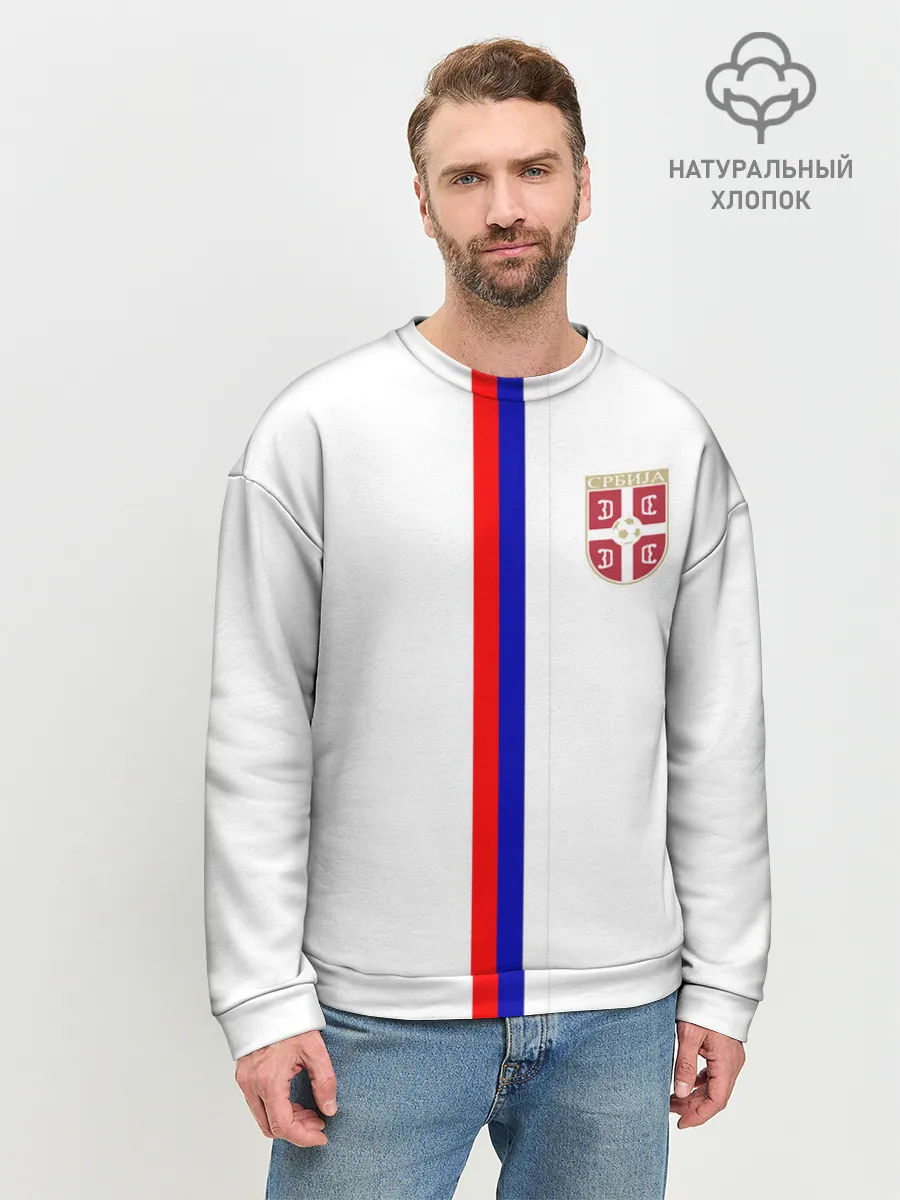 Мужской свитшот базовый / Сборная Сербии