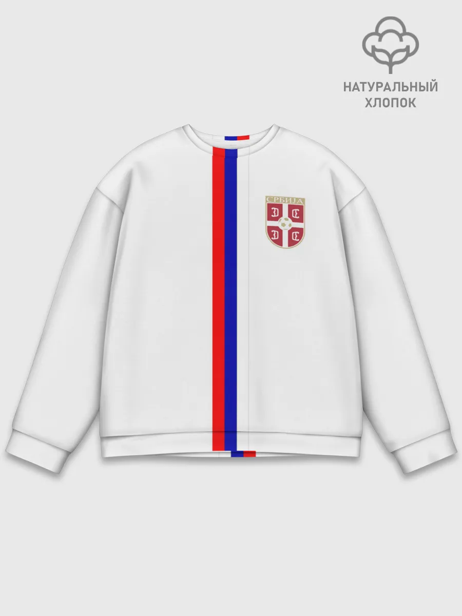 Мужской свитшот базовый / Сборная Сербии
