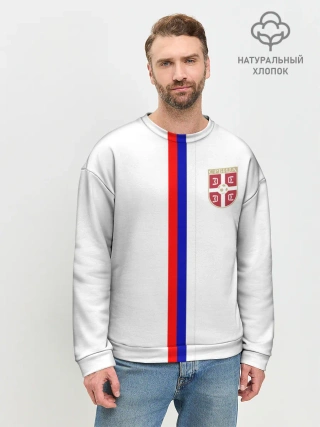 Мужской свитшот базовый / Сборная Сербии