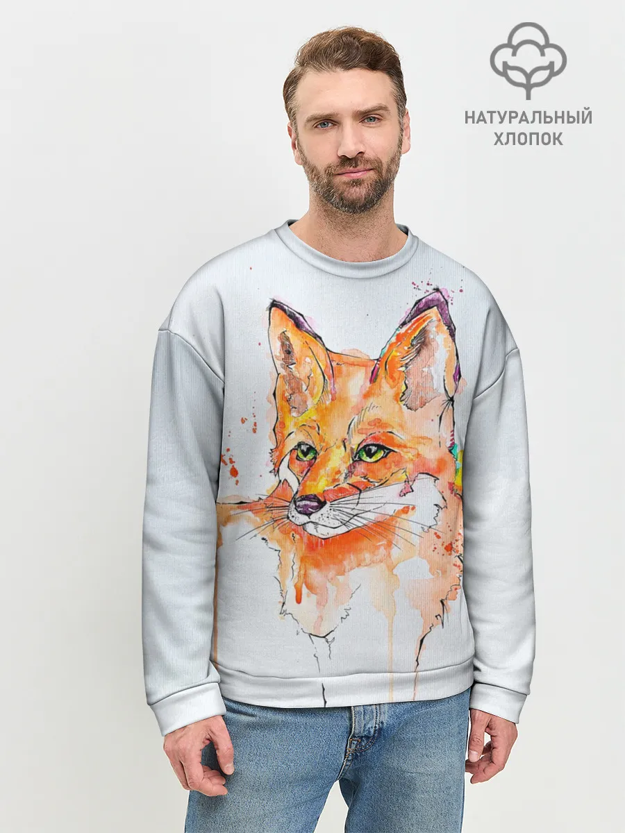 Мужской свитшот базовый / Лисёнок