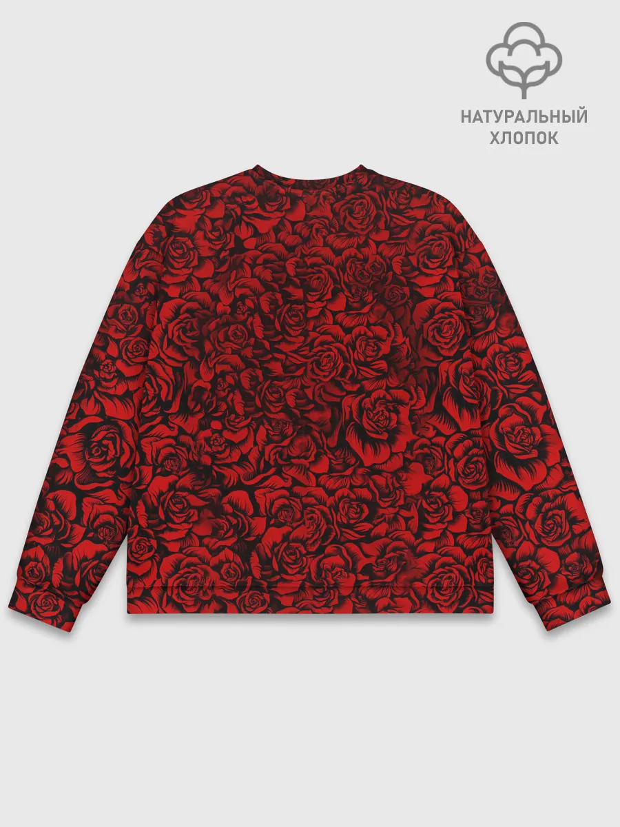 Мужской свитшот базовый / ЦВЕТОЧНЫЙ ЧЕРЕП