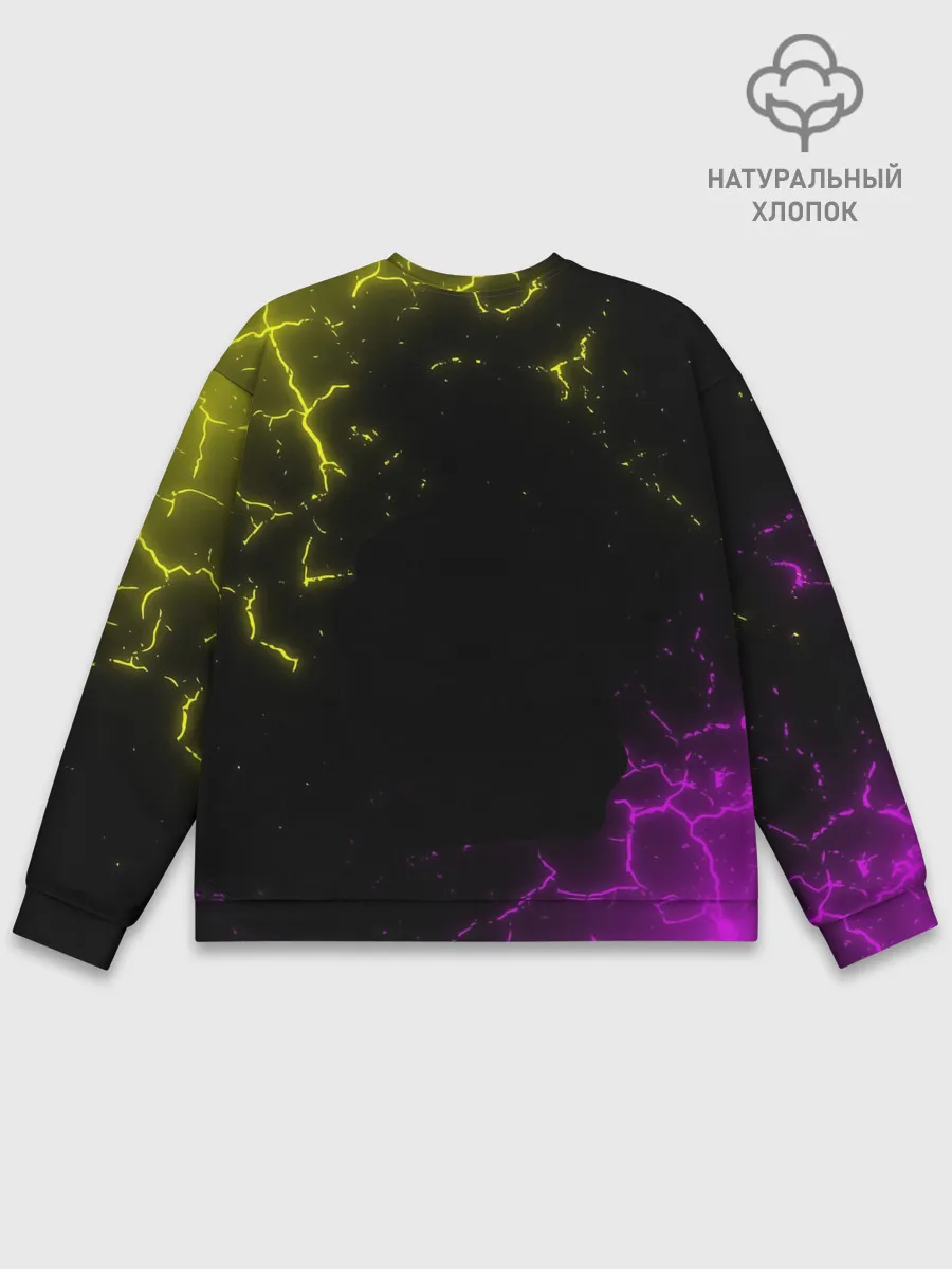 Мужской свитшот базовый / PUBG RETRO NEON / ПАБГ НЕОН