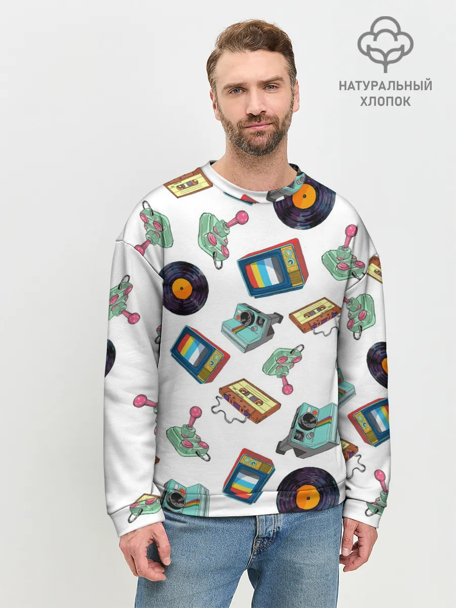 Мужской свитшот базовый / Стиль 80х