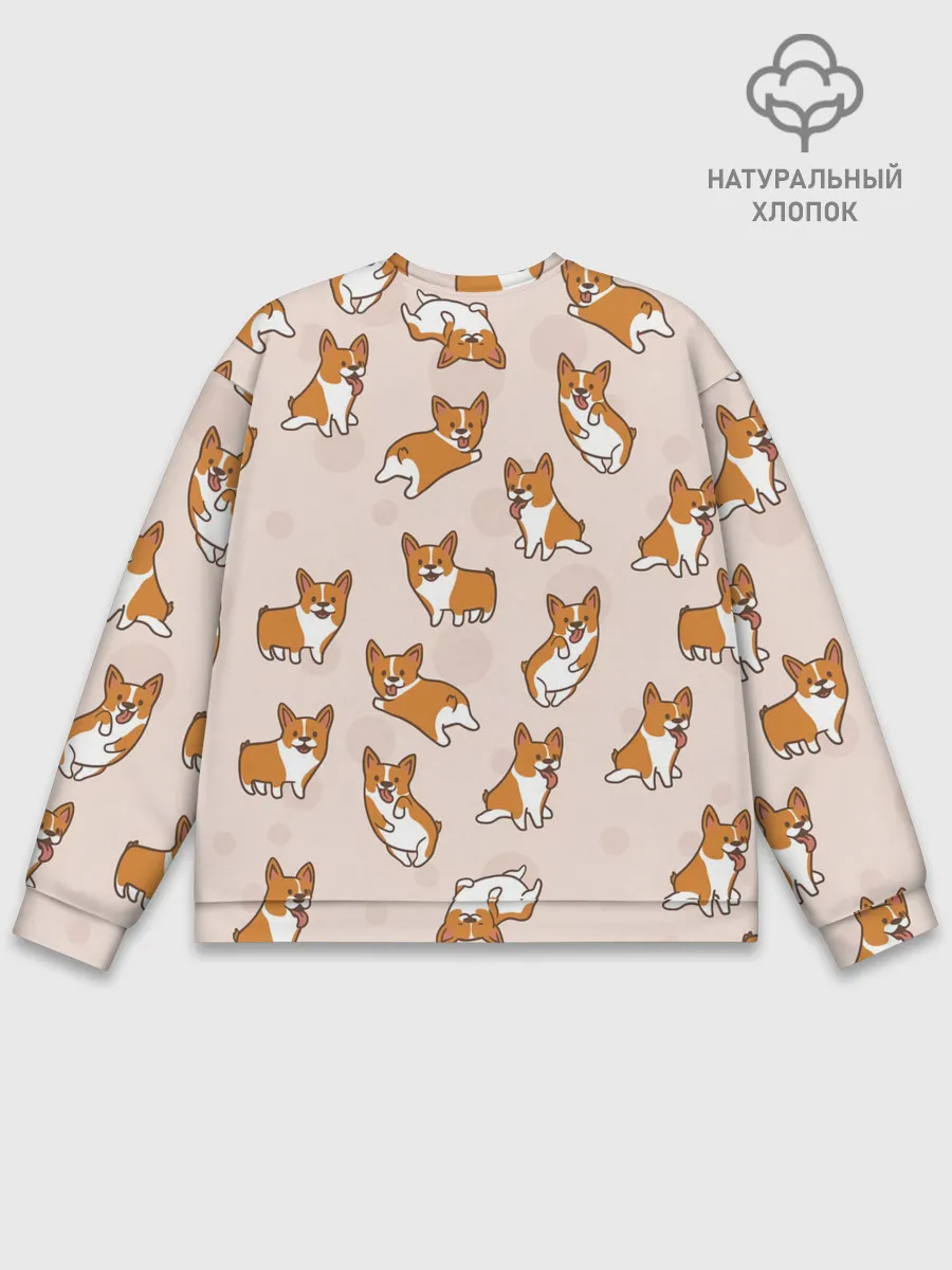 Мужской свитшот базовый / Корги | Разные