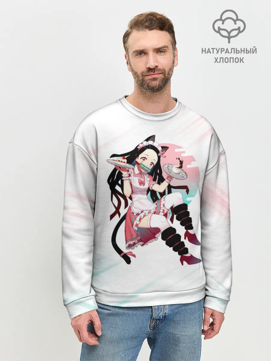 Мужской свитшот базовый / Незуко Камадо Kimetsu no Yaiba