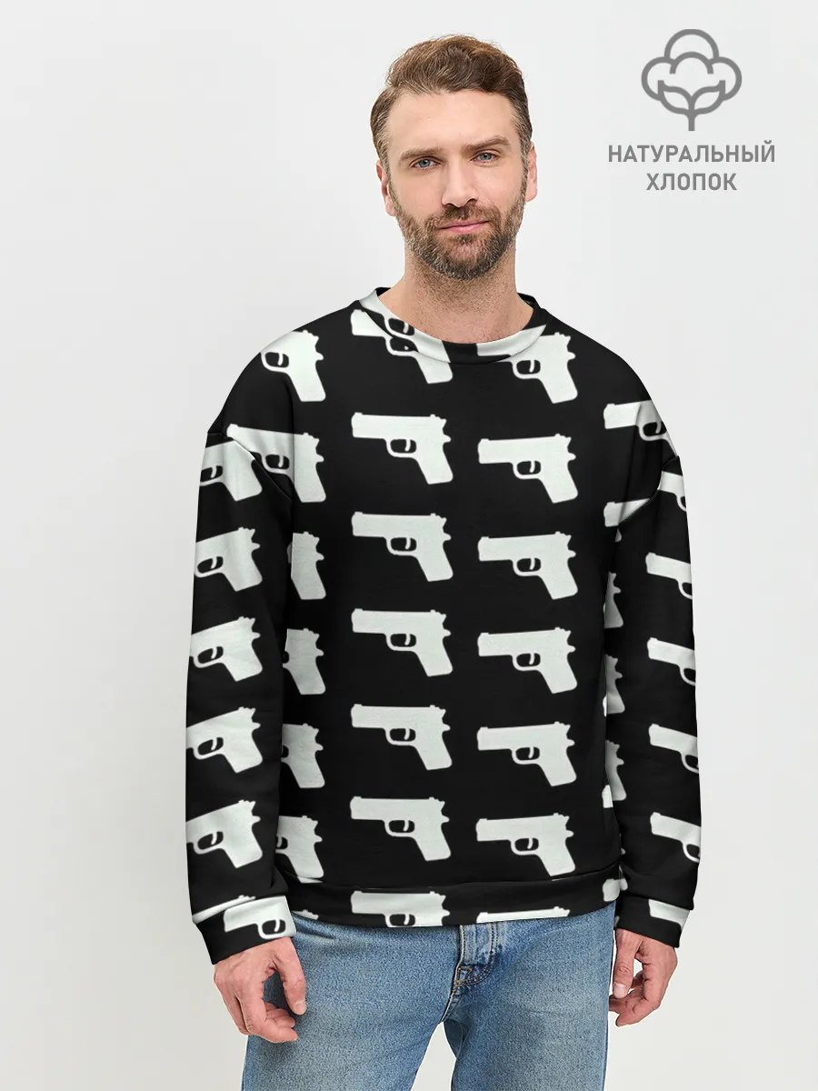 Мужской свитшот базовый / Пистолеты