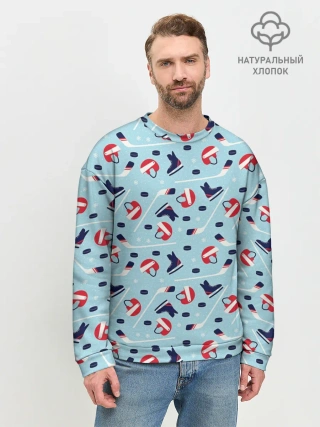 Мужской свитшот базовый / Hockey Pattern