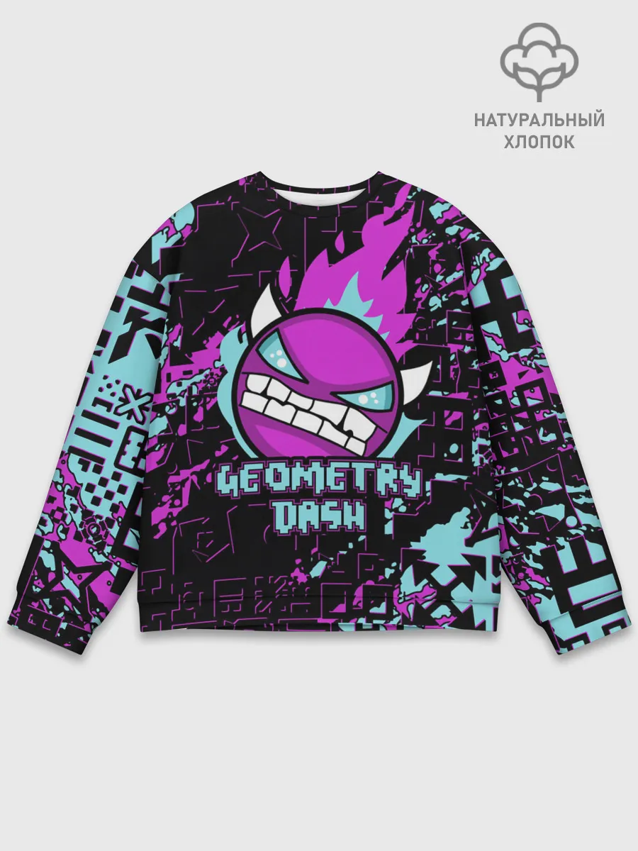 Мужской свитшот базовый / Geometry Dash