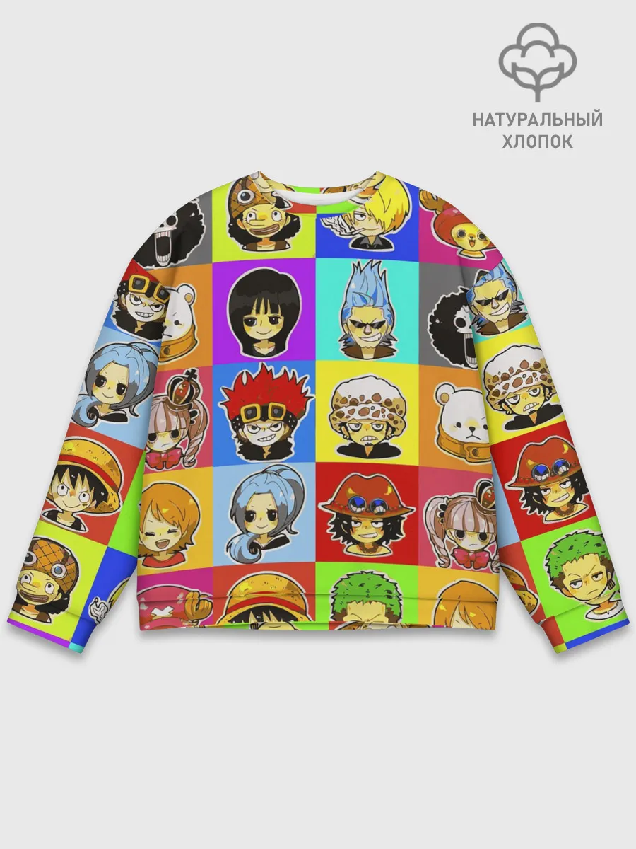 Мужской свитшот базовый / ONE PIECE / ВАН ПИС / УЗОР