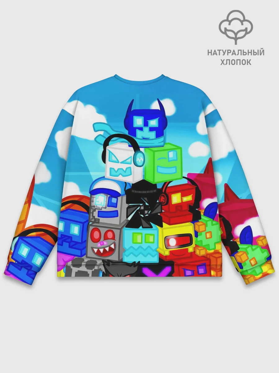Мужской свитшот базовый / GEOMETRY DASH / ГЕОМЕТРИ ДАШ