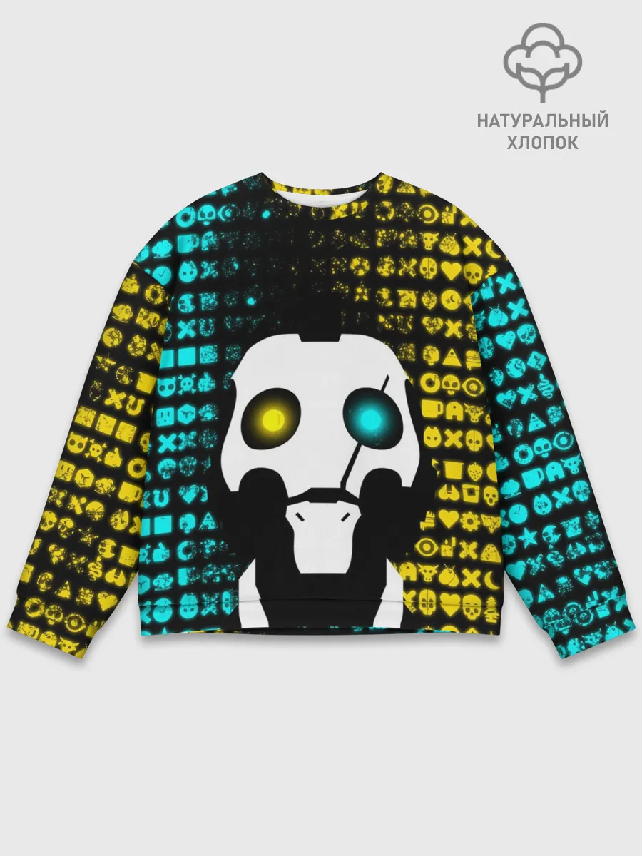 Мужской свитшот базовый / ЛЮБОВЬ СМЕРТЬ И РОБОТЫ