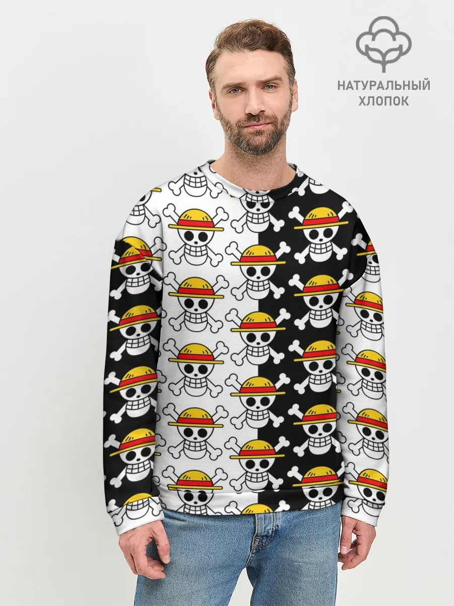 Мужской свитшот базовый / ONE PIECE / ВАН ПИС / УЗОР