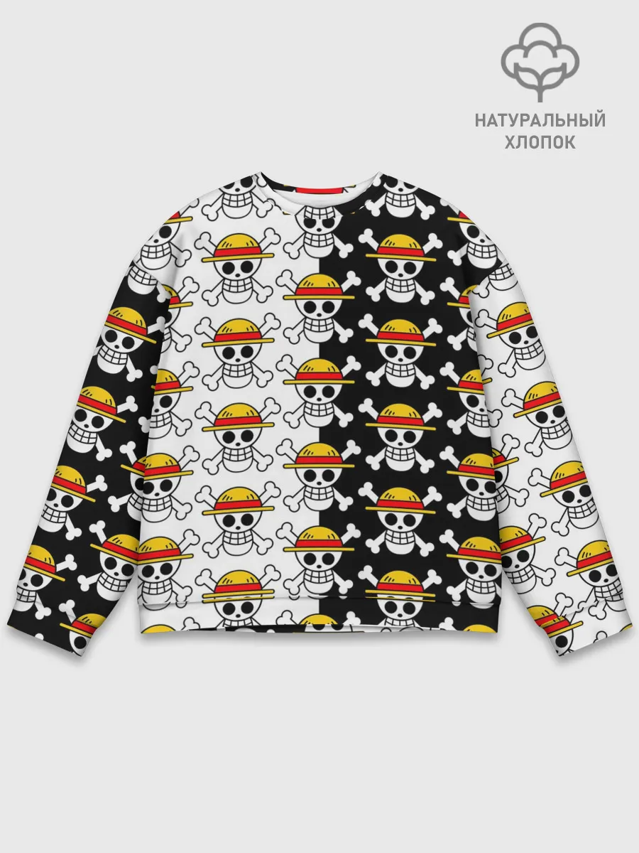Мужской свитшот базовый / ONE PIECE / ВАН ПИС / УЗОР