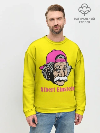 Мужской свитшот базовый / Albert Einstein