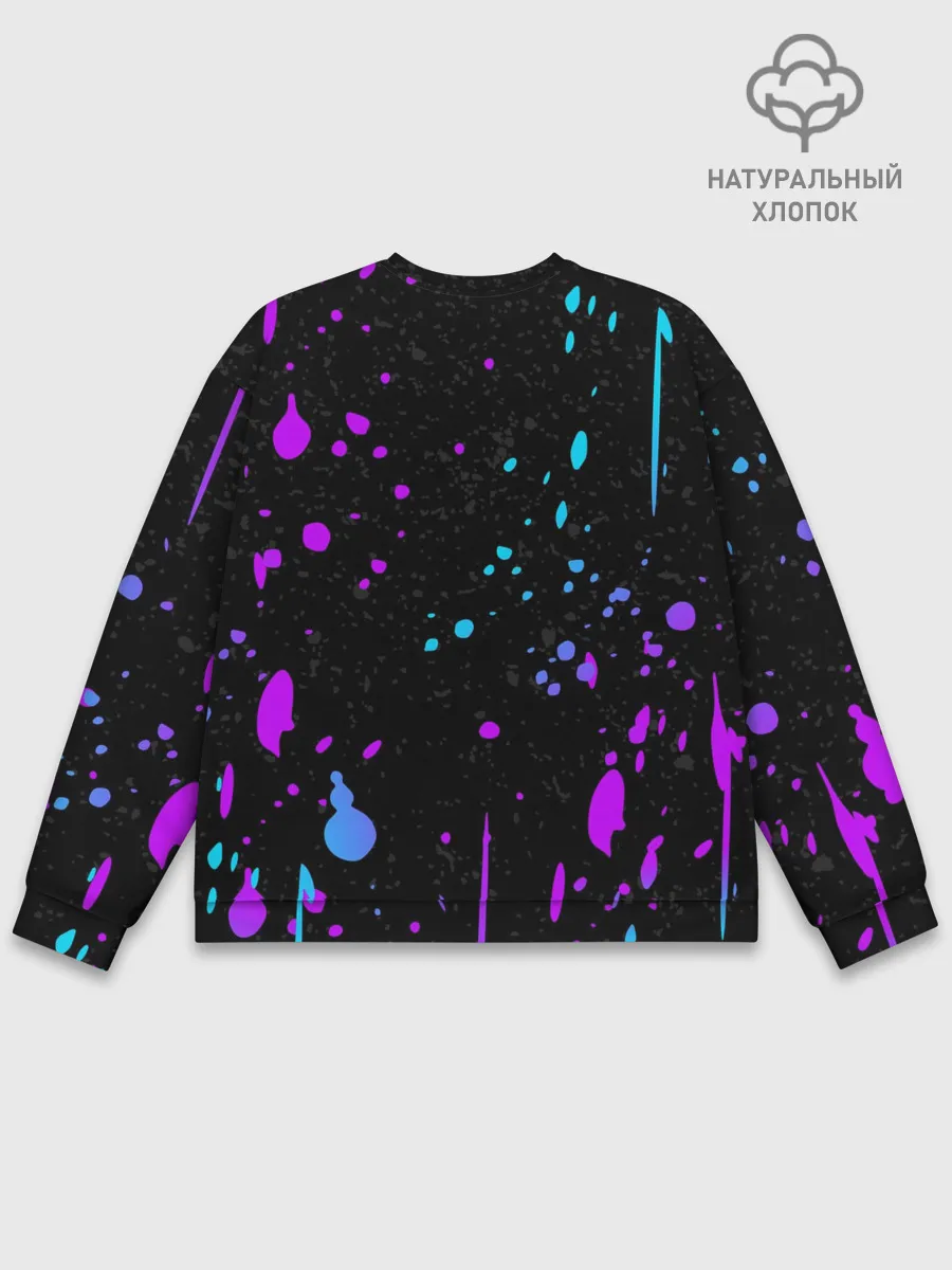Мужской свитшот базовый / ONE PIECE / ВАН ПИС / НЕОН