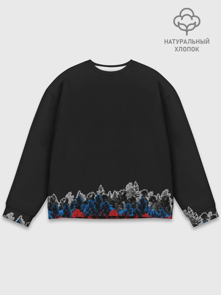 Мужской свитшот базовый / Флаг из леса