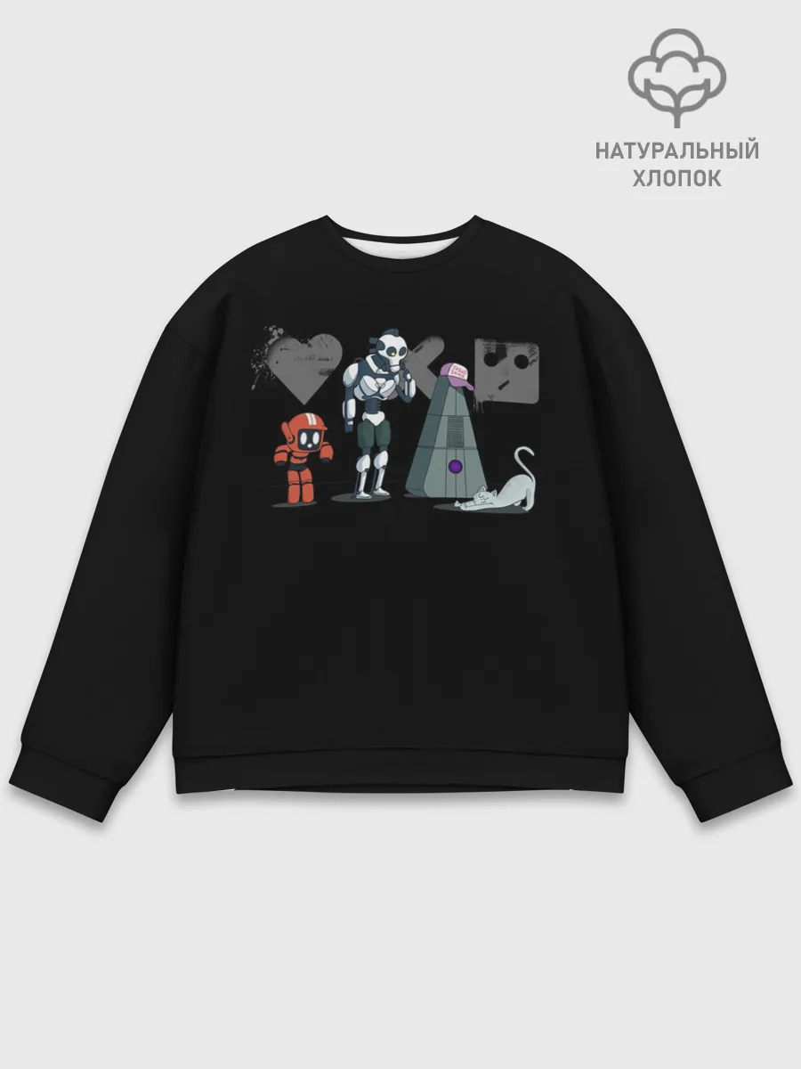 Мужской свитшот базовый / Любовь, Смерть & Роботы