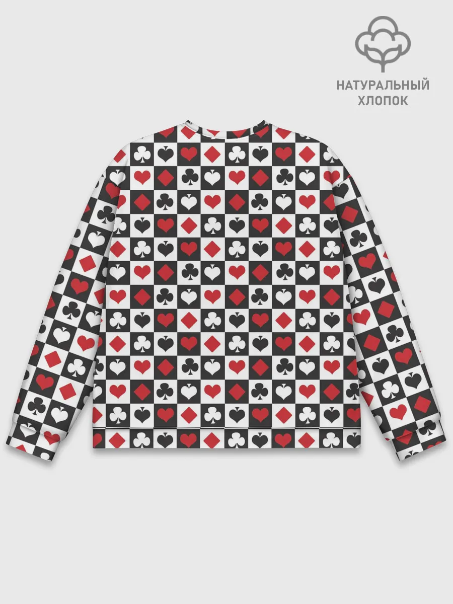 Мужской свитшот базовый / SODA LUV | КАРТОЧНЫЕ МАСТИ