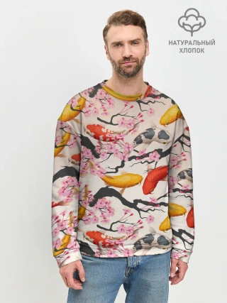 Мужской свитшот базовый / Рыбы