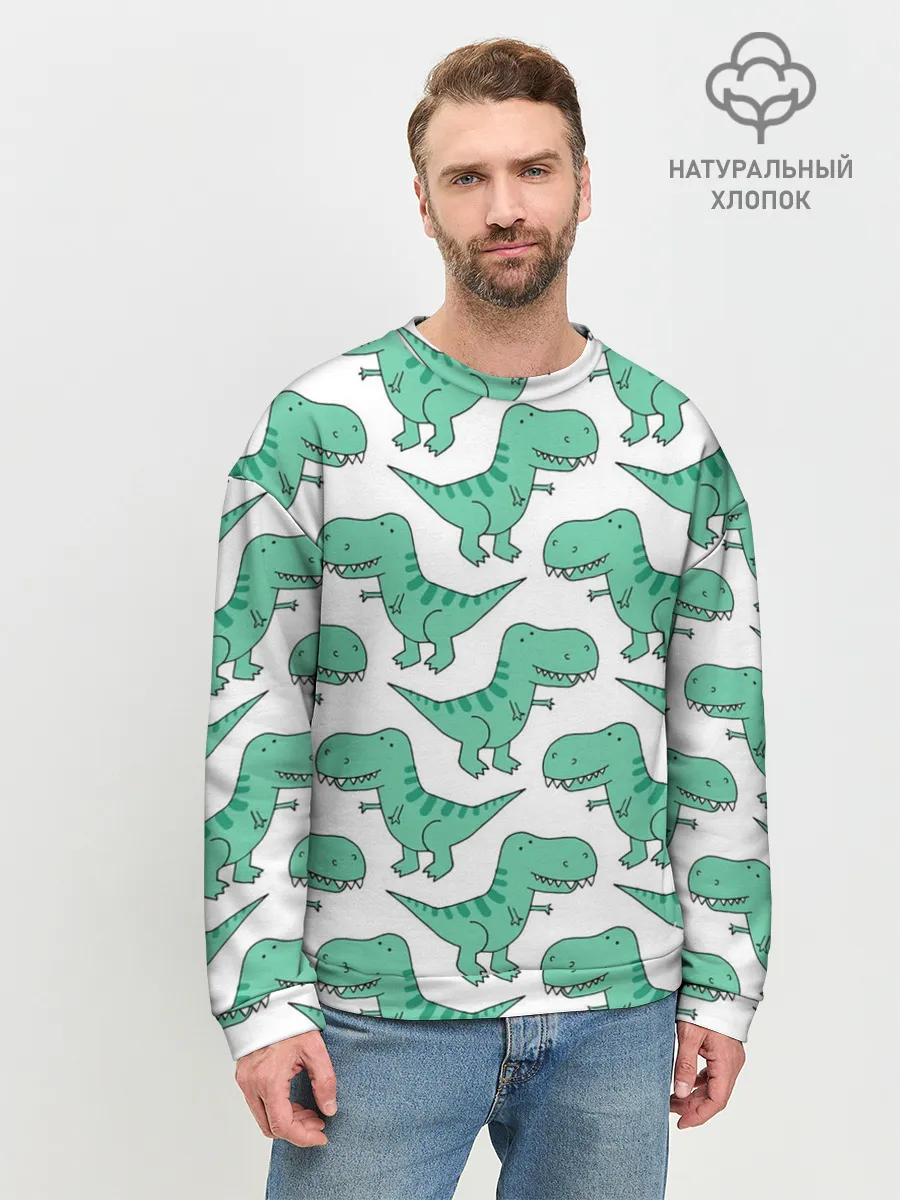 Мужской свитшот базовый / Динозавры