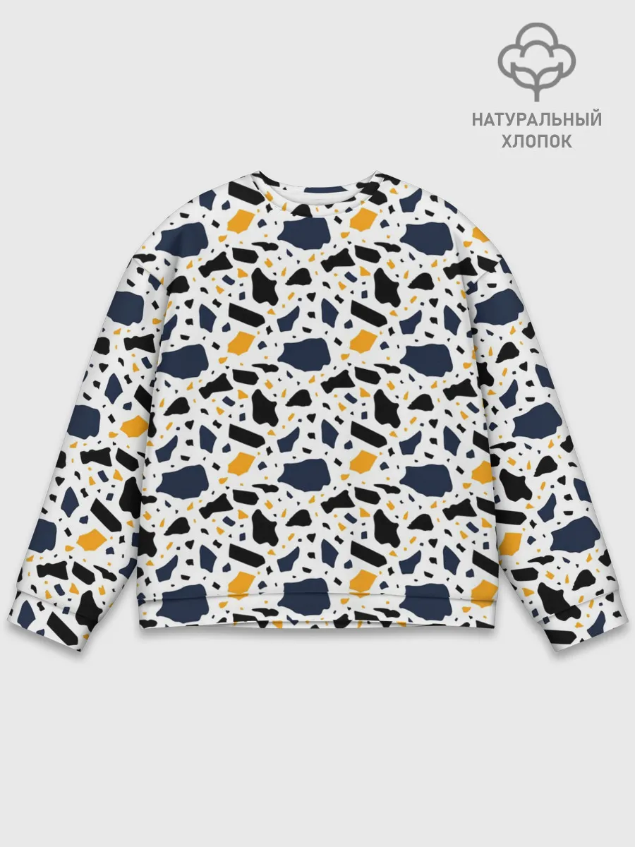 Мужской свитшот базовый / Итальянский Узор Терраццо