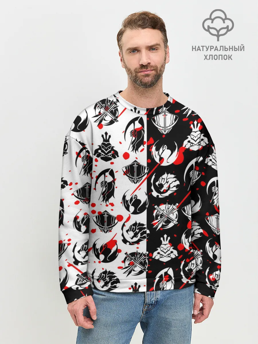 Мужской свитшот базовый / SOLO LEVELING / ГИЛЬДИИ