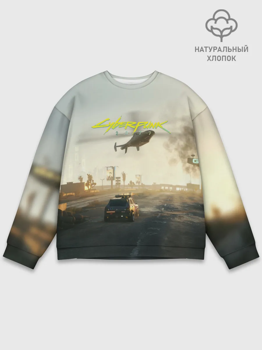 Мужской свитшот базовый / CYBERPUNK 2077 | КИБЕРПАНК