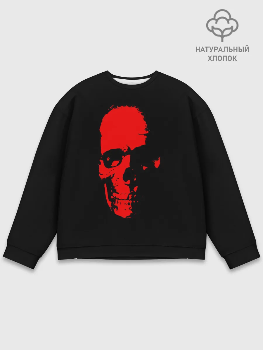 Мужской свитшот базовый / Кровавый череп