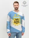 Мужской свитшот базовый / Сборная Аргентины + спина