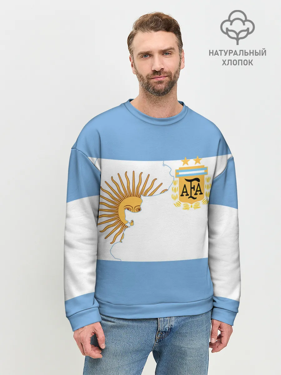Мужской свитшот базовый / Сборная Аргентины