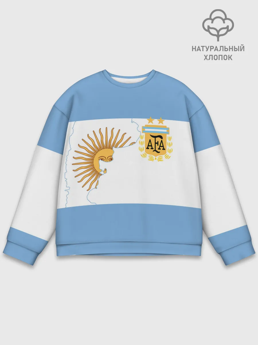 Мужской свитшот базовый / Сборная Аргентины