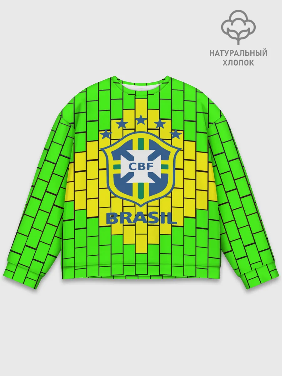Мужской свитшот базовый / Сборная Бразилии