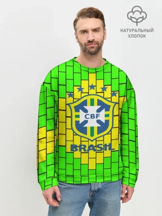 Мужской свитшот базовый / Сборная Бразилии