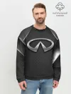 Мужской свитшот базовый / ИНФИНИТИ ТЕХНОЛОГИЧНЫЙ ПАТТЕРН