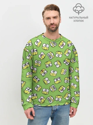 Мужской свитшот базовый / Смайлы Лягушки