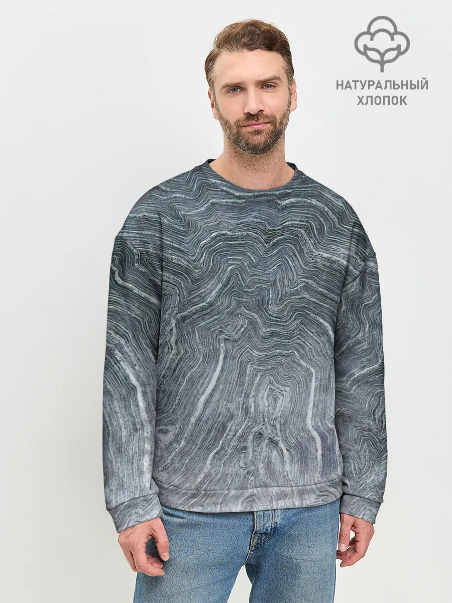 Мужской свитшот базовый / Negative Waves