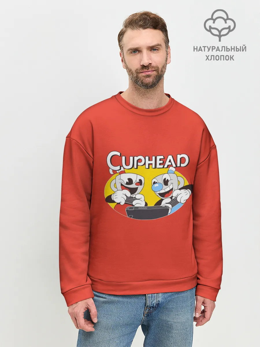Мужской свитшот базовый / Cuphead
