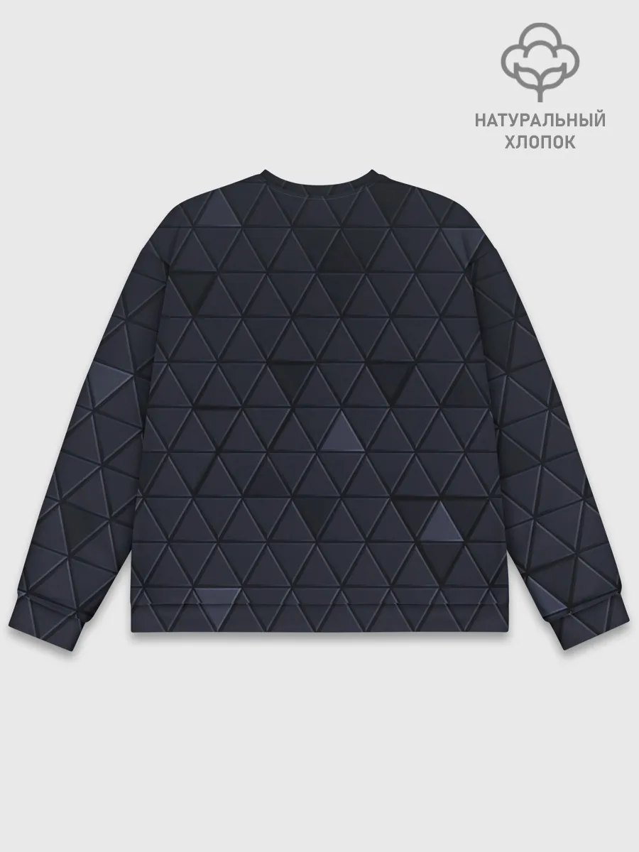 Мужской свитшот базовый / RENAULT РЕНО 3Д ГЕОМЕТРИЯ 3D