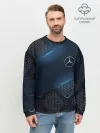 Мужской свитшот базовый / MERCEDES BENZ | 3D Geometry 3Д