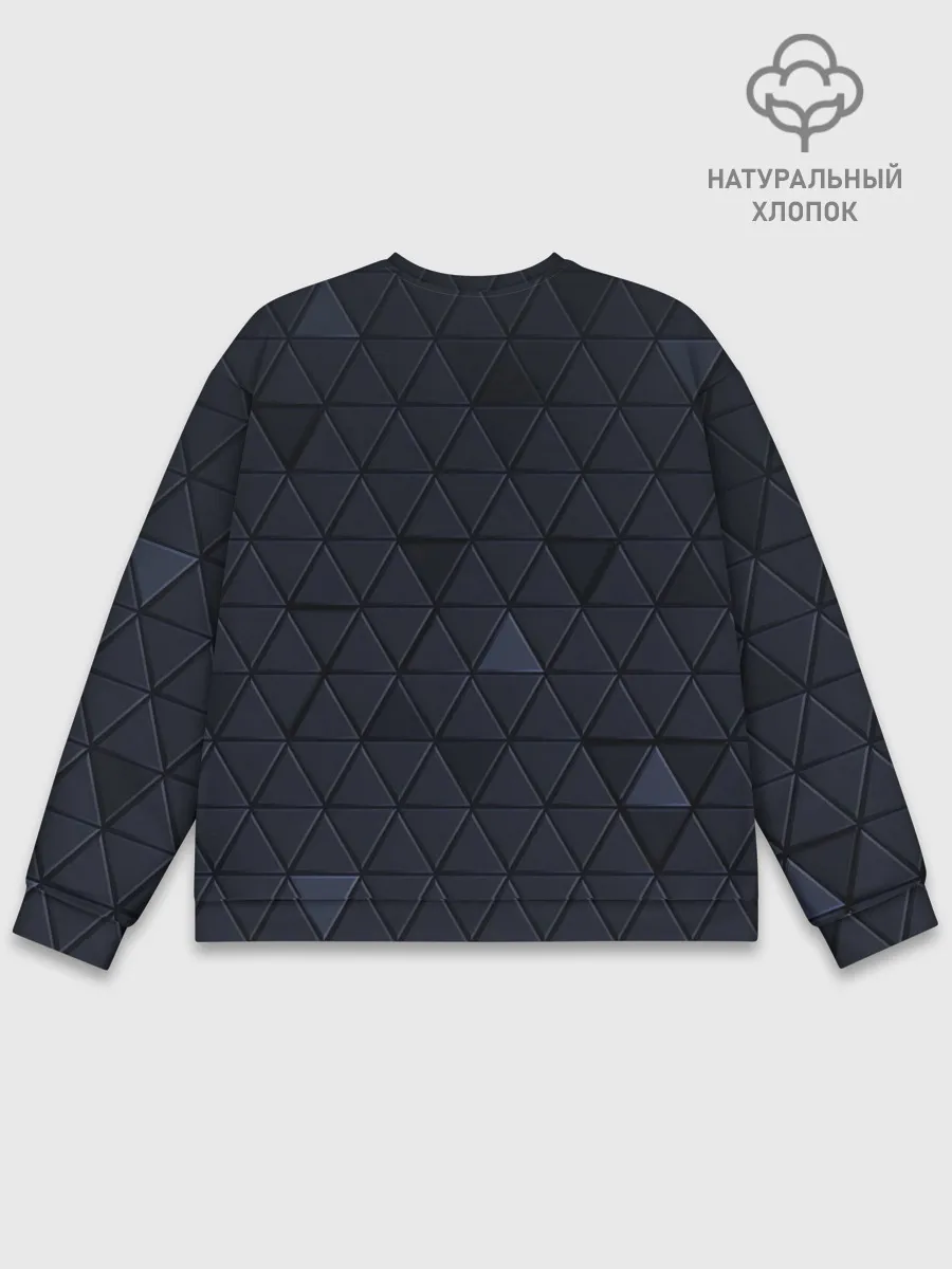 Мужской свитшот базовый / MERCEDES BENZ | 3D Geometry 3Д