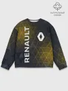 Мужской свитшот базовый / RENAULT РЕНО ЖЕЛТАЯ ГЕОМЕТРИЯ