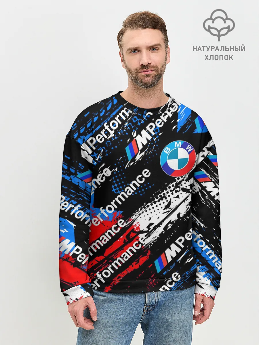 Мужской свитшот базовый / BMW M PERFORMANCE / БМВ ГРАНЖ