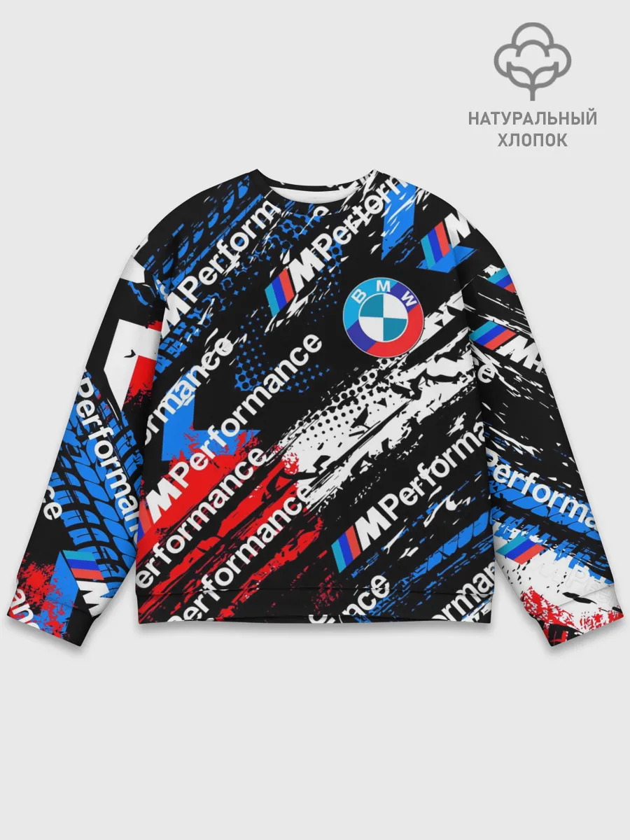 Мужской свитшот базовый / BMW M PERFORMANCE / БМВ ГРАНЖ